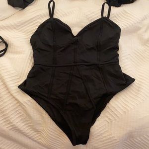 LA Hearts/PAC Sun Black One Piece - size M
